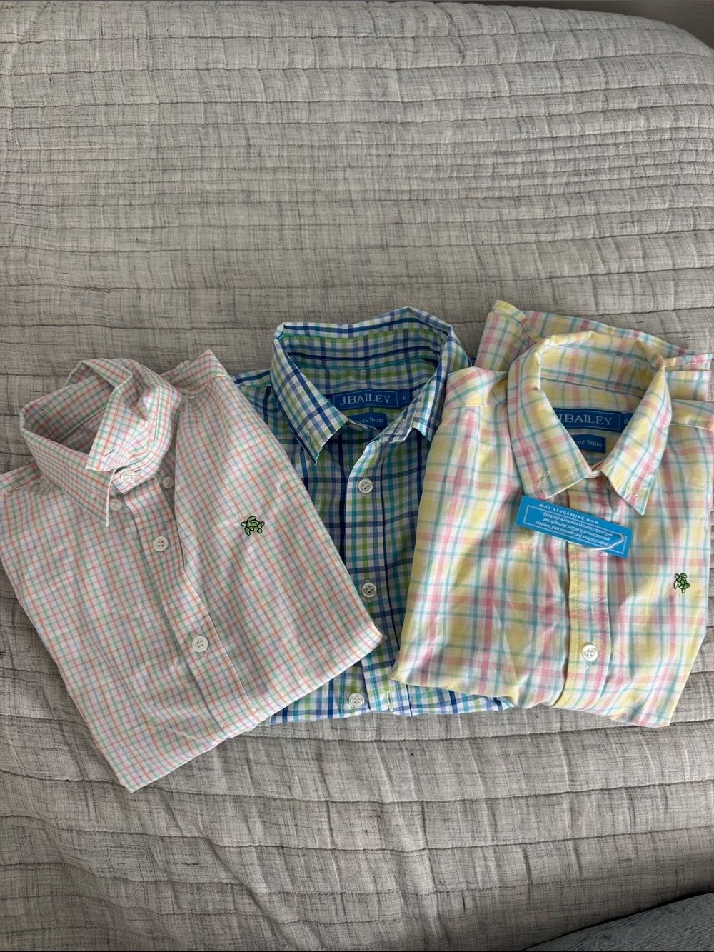 J. Bailey Kids' Pastel Plaid Button-Down Shirt - Multi Pastel